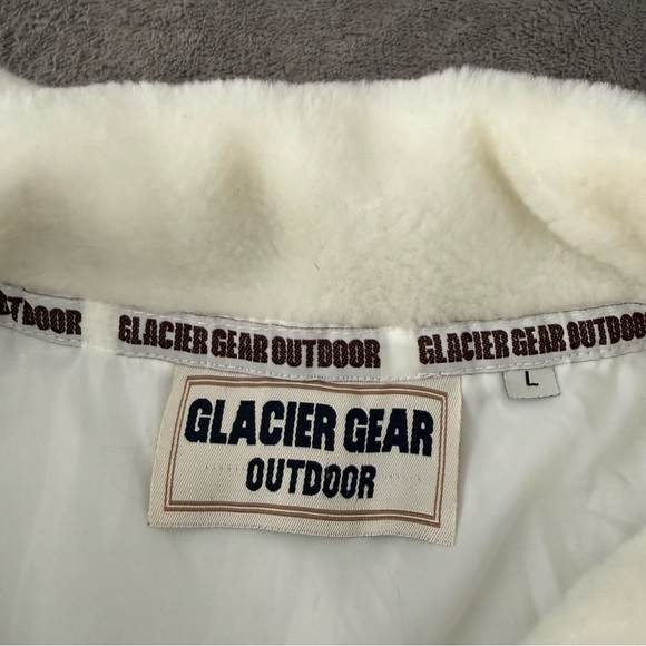 Vontage Fleece Sweater Jacket Glacier Gear Outdoor Wolf Nature AOP Large - Picture 7 of 7